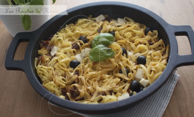 Tallarines con Gorgonzola y Jamón. Video receta