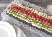 Tarta de crema y fruta. Video receta