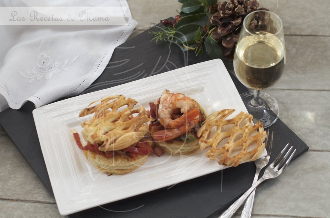 Langostinos en hojaldre. Video receta