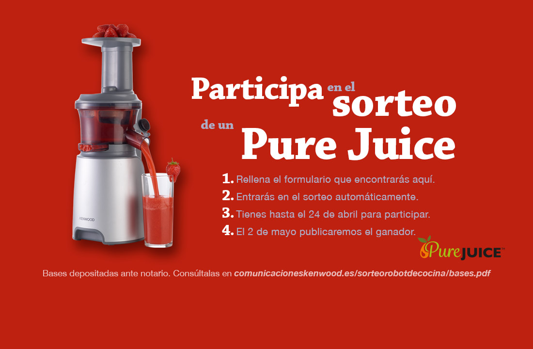 Sorteo de una Licuadora KENWOOD PURE JUICE