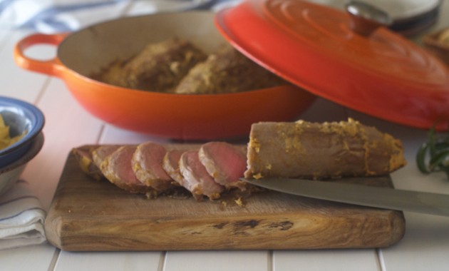 Solomillo a la mostaza. Video receta