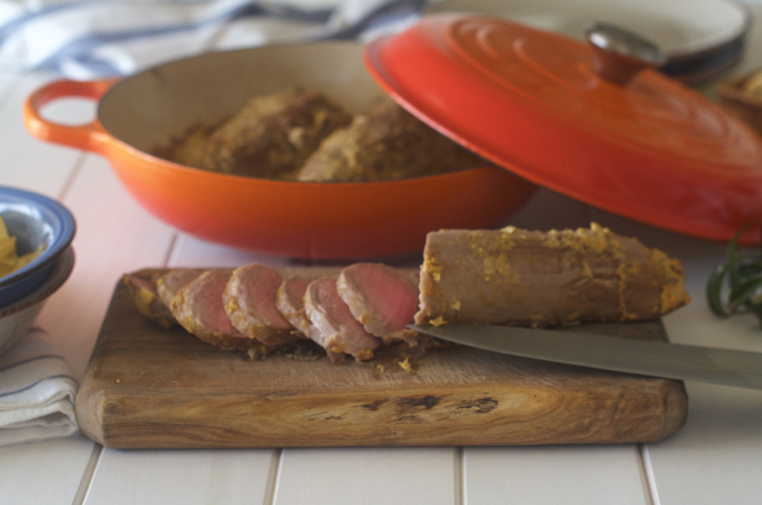 Solomillo a la mostaza. Video receta