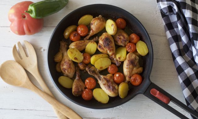 Muslitos de pollo gratinados. Video receta.