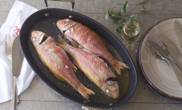 Salmonetes al horno