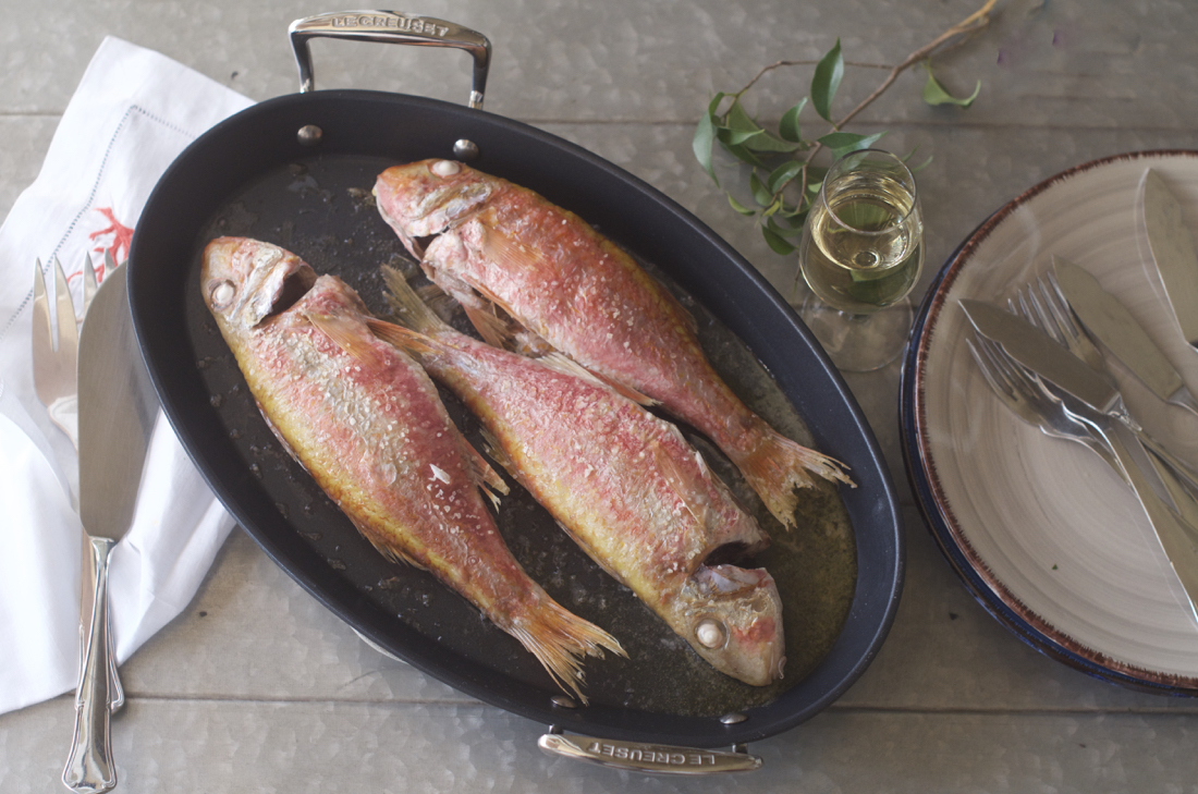 Salmonetes al horno
