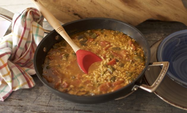 Arroz caldoso de verdura. Video receta