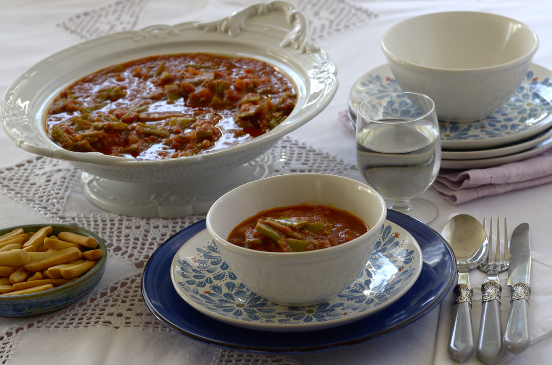 Judías verdes con tomate en olla rápida WMF. Video receta