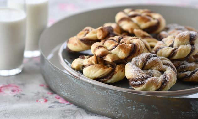 Espirales de hojaldre y Nutella. Video receta