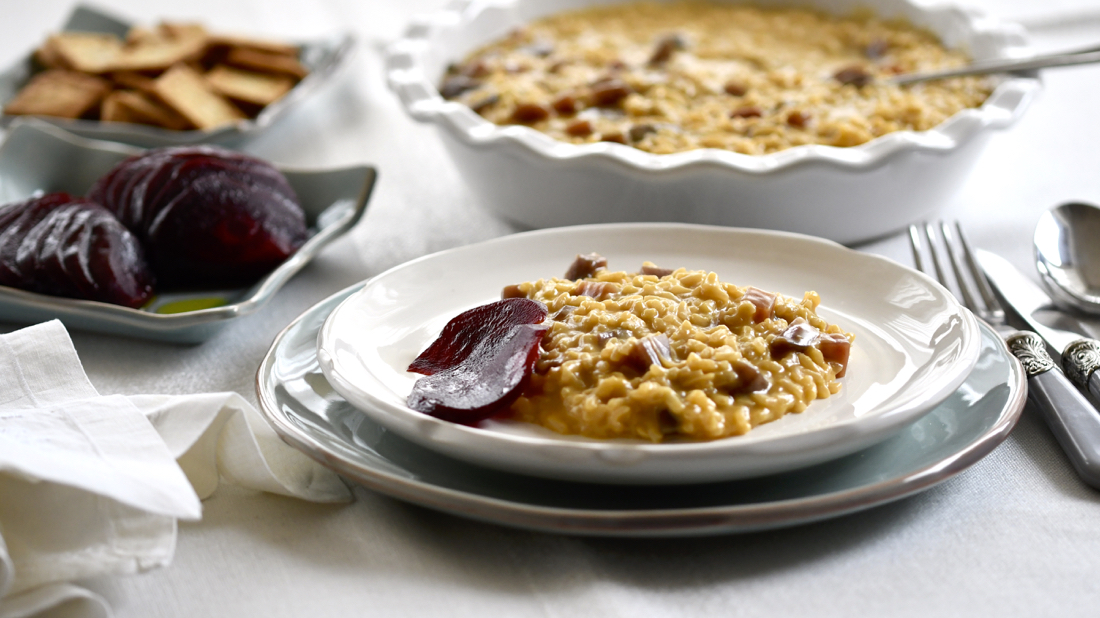 Risotto de remolacha