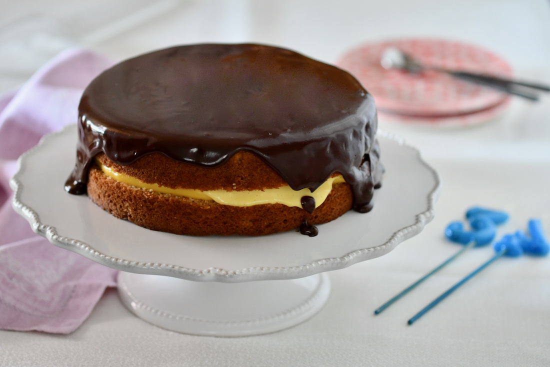 Boston Cream Pie. Video receta