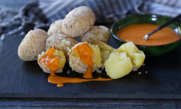 Papas arrugadas al vapor. Video receta