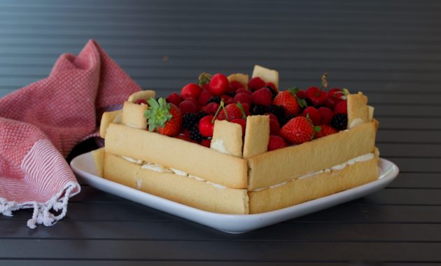 Tarta caja de fruta. Video receta