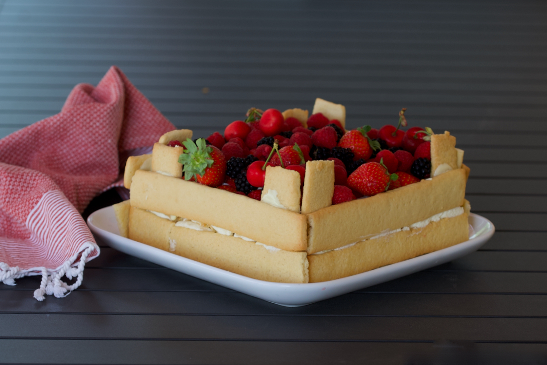 Tarta caja de fruta. Video receta